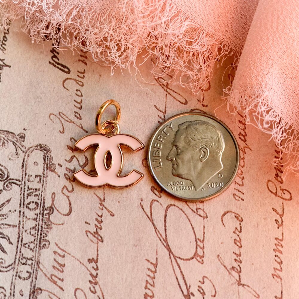 Designer Zipper Pull Mini Pink Goldtone Set
